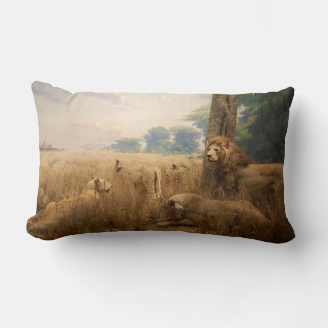 Coussin Rectangle Carreau de fierté de lion (Recto)
