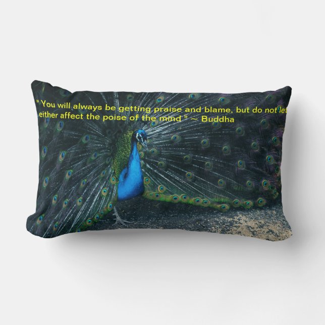 Coussin Rectangle Carreau de la citation de Bouddha (Recto)
