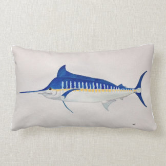 Coussin Rectangle Carreau de Marlin bleu