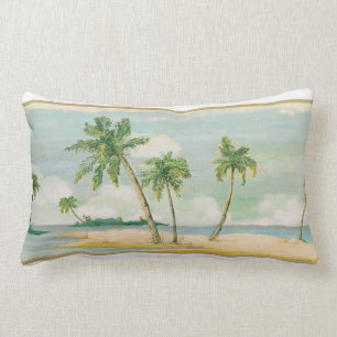 Coussin Rectangle Carreau de palmiers de plage