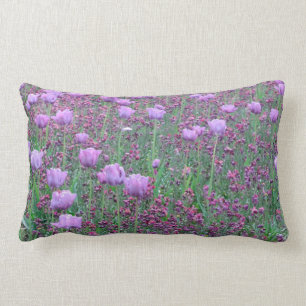 Coussin Rectangle Carreau de tulipe de lavande