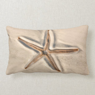 Coussin Rectangle Carreau d'étoiles de mer de plage