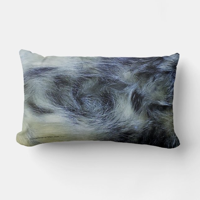 Coussin Rectangle Carreau - fourrure générale de TSO (Recto)