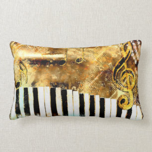 Coussin Rectangle Carreau grunge musical
