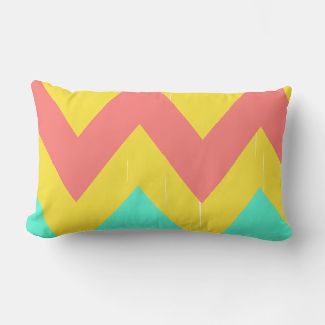 Coussin Rectangle Carreau impertinent de Chevron (Recto)