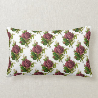 Coussin Rectangle Carreau pourpre victorien de MoJo d'impression de