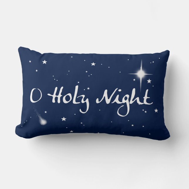 Coussin Rectangle Carreau saint de vacances de nuit d'O - oblong - (Recto)