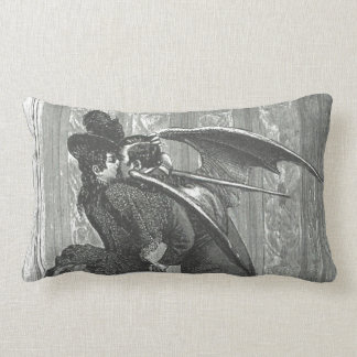 Coussin Rectangle Carreau victorien/gothique de baiser de vampire de
