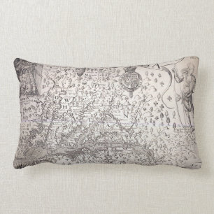 Coussin Rectangle Carte de la Virginie, 1612