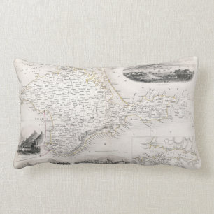 Coussin Rectangle CARTE : La CRIMÉE, c1855