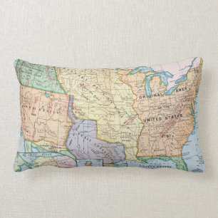 Coussin Rectangle Carte : Les USA Expansion, 1905