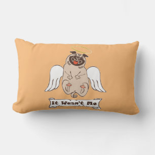 Coussin Rectangle Ce n'était pas moi ange carlin drôle de citation