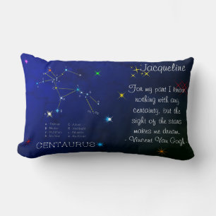 Coussin Rectangle Centaurus de constellation de l'hémisphère Sud