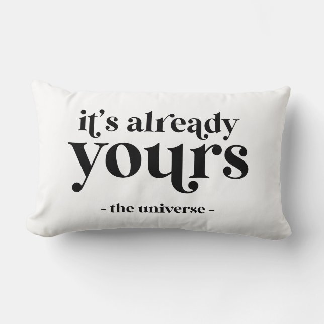 Coussin Rectangle C'est déjà le vôtre - L'Univers (Recto)