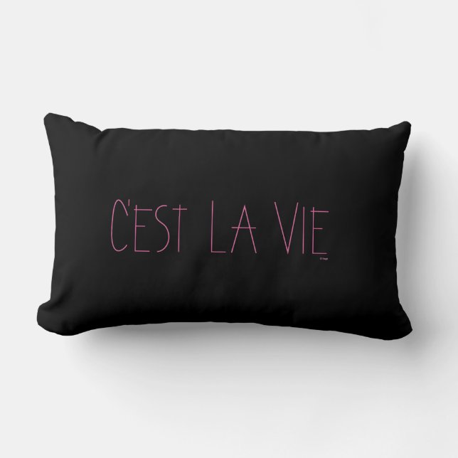 Coussin Rectangle C'est La Vie - C'est la Vie- Français (Recto)