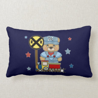 Coussin Rectangle C'est un train d'ours de nounours de garçon