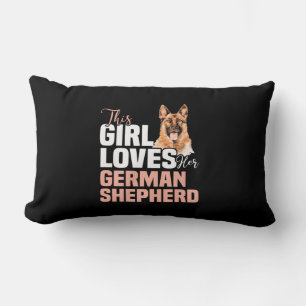 Coussin Rectangle Cette Fille Aime Son Berger Allemand