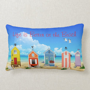 Coussin Rectangle Chambres de plage lumineuses et modernes