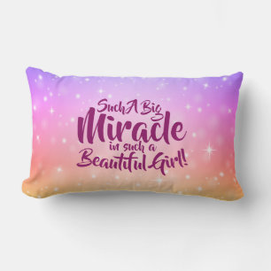 Coussin Rectangle Changer un texte si grand miracle belle fille