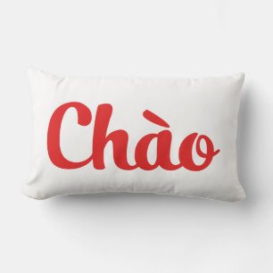 Coussin Rectangle Chào / Hello ~ Vietnam / Vietnamien / Tiêt Viêt