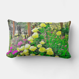 Coussin Rectangle Chartreuse Vert Limelight Hydrangea Garden