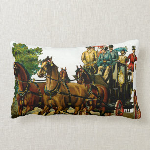 Coussin Rectangle Chasseurs de Fox britanniques de cheval et de