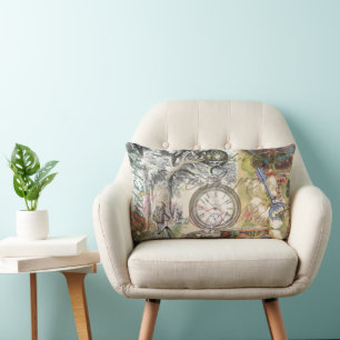 Coussin Rectangle Chat du Cheshire Alice au Pays des Merveilles Clas