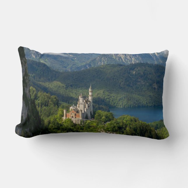 Coussin Rectangle Château de Neuschwanstein Sud Bavière Allemagne (Recto)