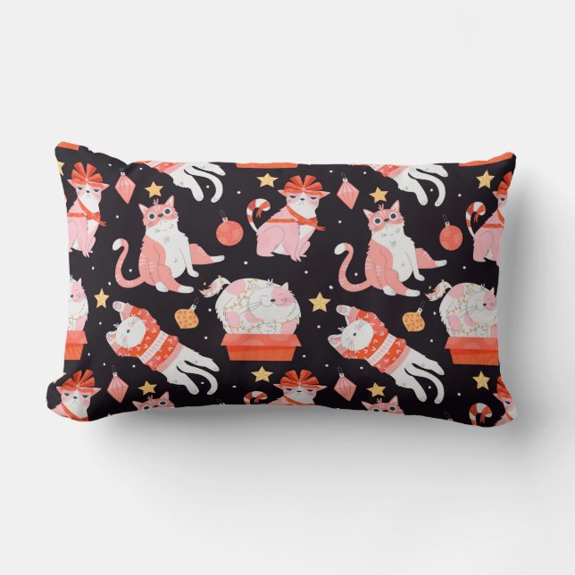 Coussin Rectangle Chats mignons (Recto)