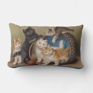 Coussin Rectangle Chats vintages Chatons Sophie Sperlich La Balle Ro