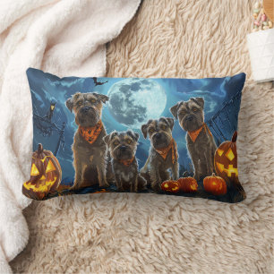 Coussin Rectangle Chesapeake Bay Terrier Halloween Éffrayant
