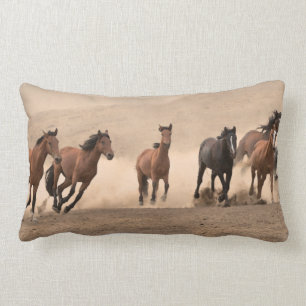 Coussin Rectangle Cheval dans l'automne II