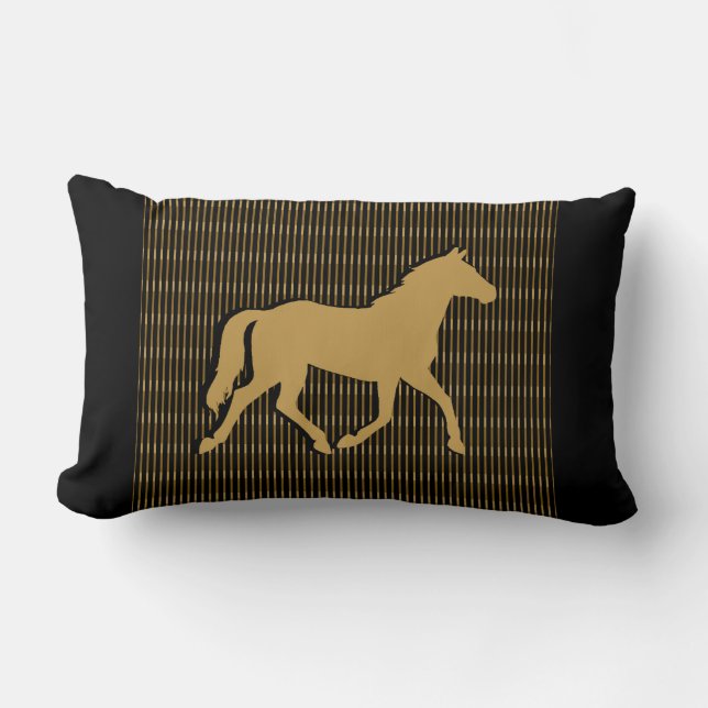 Coussin Rectangle Cheval Lover équestre (Recto)