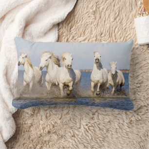 Coussin Rectangle Chevaux de Camargue