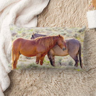 Coussin Rectangle Chevaux sauvages