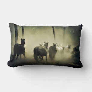 Coussin Rectangle Chevaux sauvages en course