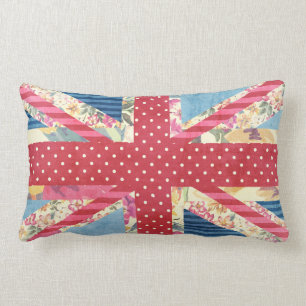 Coussin Rectangle Chic minable britannique de l'édredon de drapeau