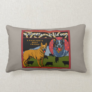 Coussin Rectangle Chien australien de bétail - le meilleur ami d'un