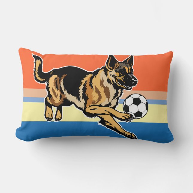 Coussin Rectangle chien de berger allemand (Recto)