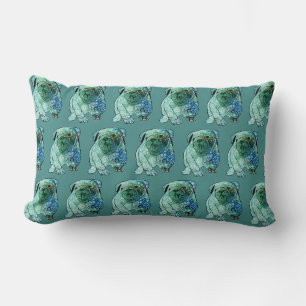 Coussin Rectangle Chien de laine Lumbar