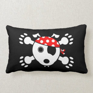 Coussin Rectangle Chien de pirate