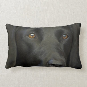 Coussin Rectangle Chien noir de Labrador