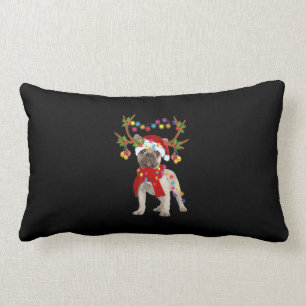 Coussin Rectangle Chien-taureau français Magnifique renne Arbre de N