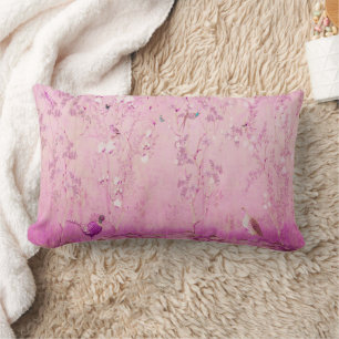 Coussin Rectangle Chinoiserie rose