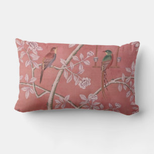 Coussin Rectangle Chinoiserie rose