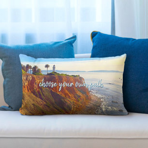 Coussin Rectangle Choisissez votre propre chemin Phare Ocean Cliff P