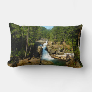 Coussin Rectangle Chutes d'argent au parc national du mont Rainier