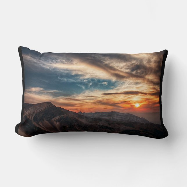 Coussin Rectangle Ciel nuage de feu Utah (Recto)