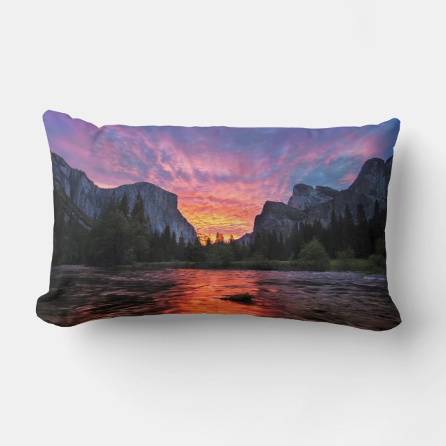 Coussin Rectangle Ciel vibrant | Yosemite Valley (Recto)