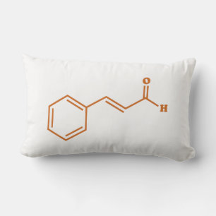 Coussin Rectangle Cinnamon Cinnamaldéhyde Formule chimique moléculai